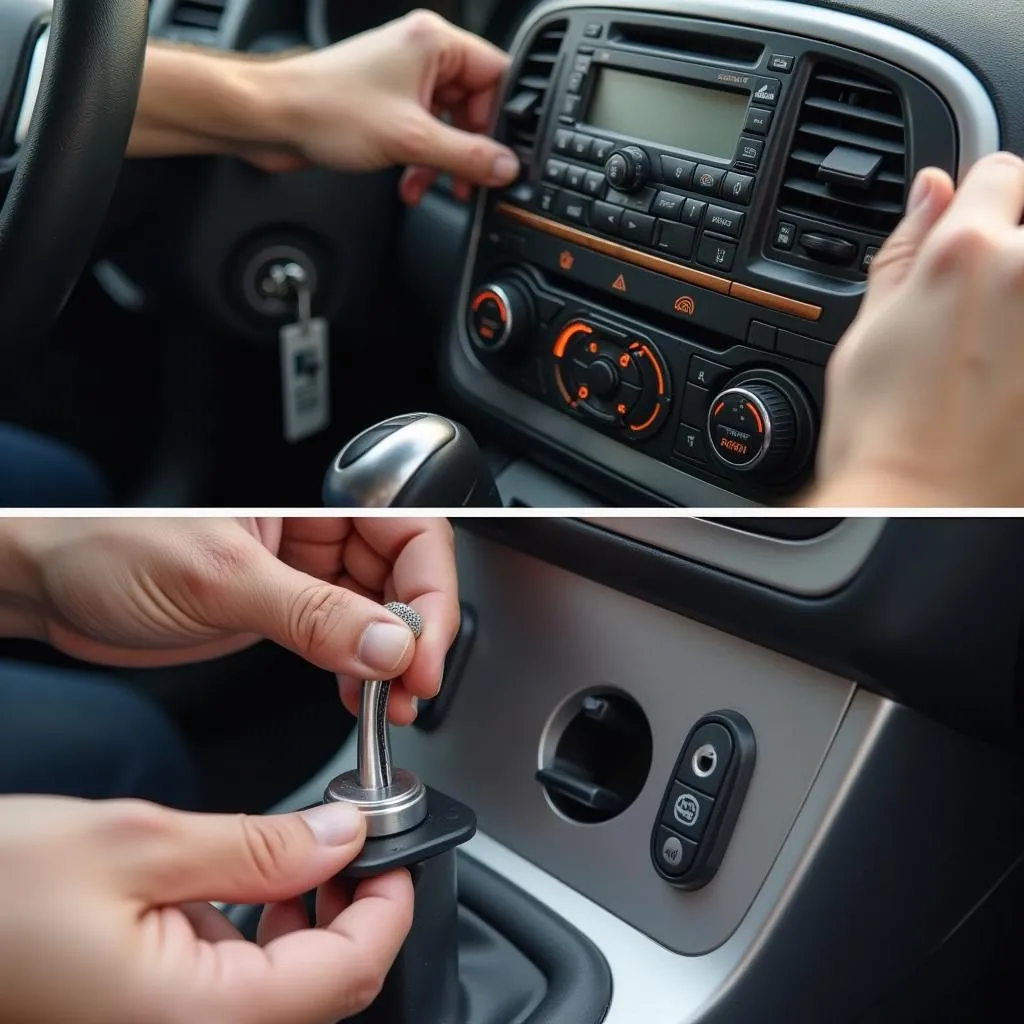 Installing a new car radio antenna