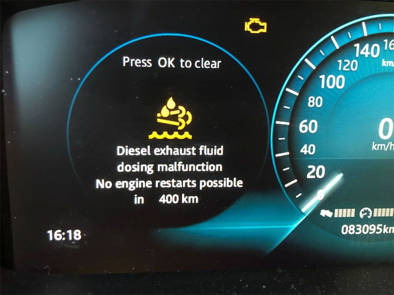 Remote Jaguar XF AdBlue Warning Reset Service