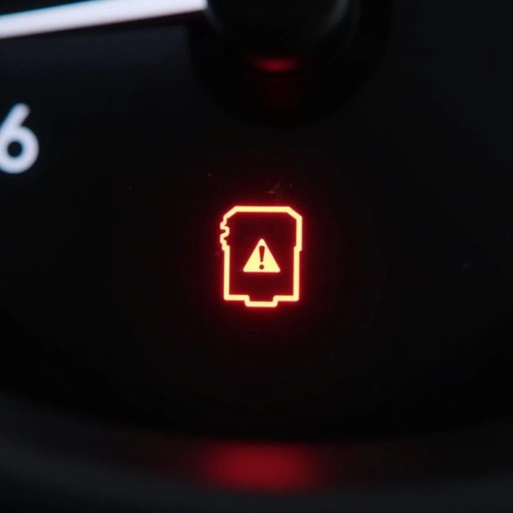 Kia Dashboard with Immobilizer Warning Light