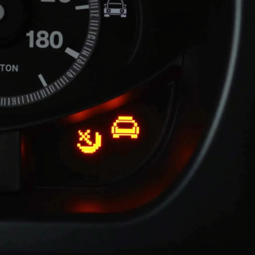 Kia Sedona dashboard with warning lights illuminated