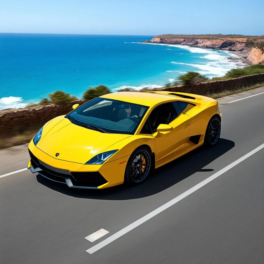 Lamborghini Gallardo on Road