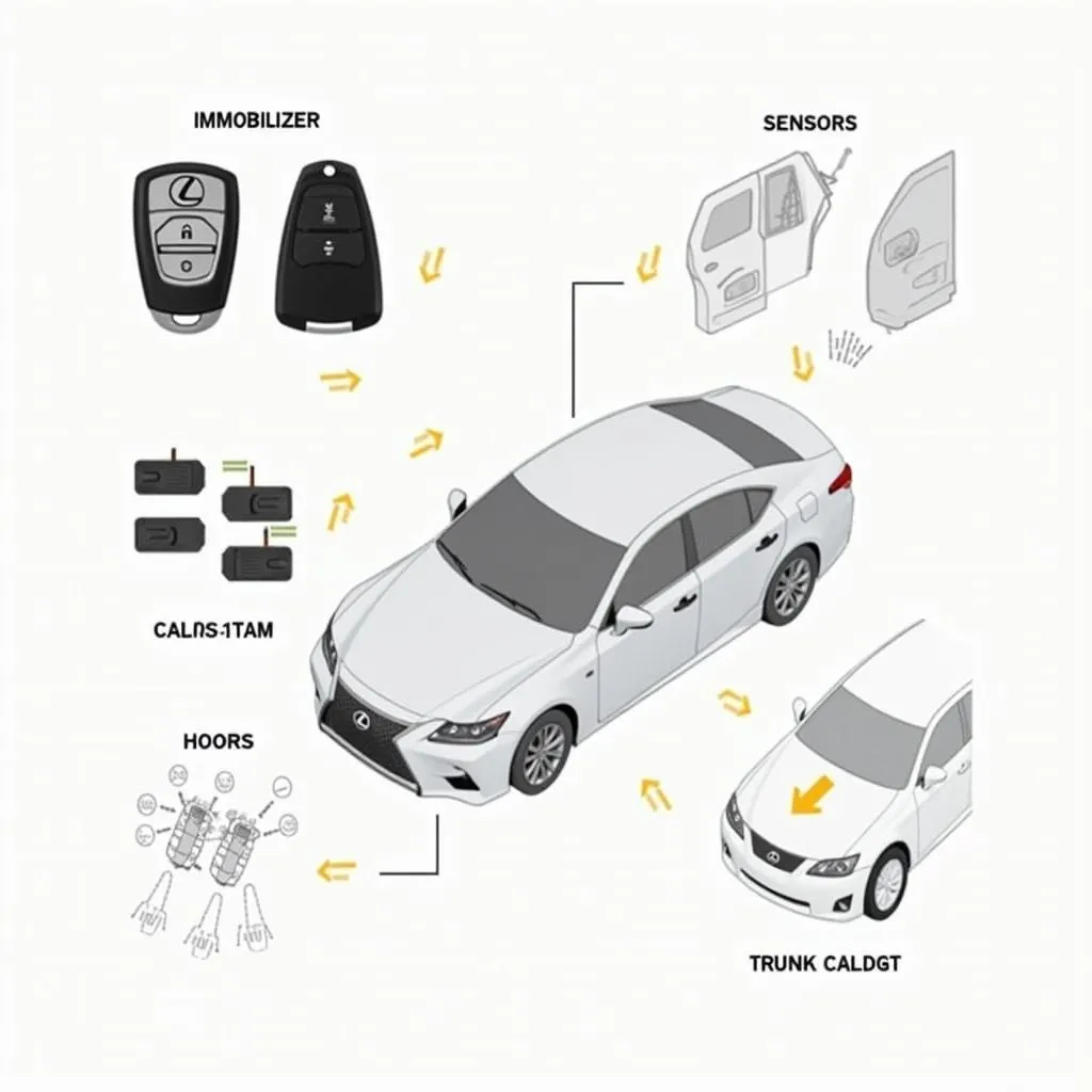 Lexus Anti-theft System Components