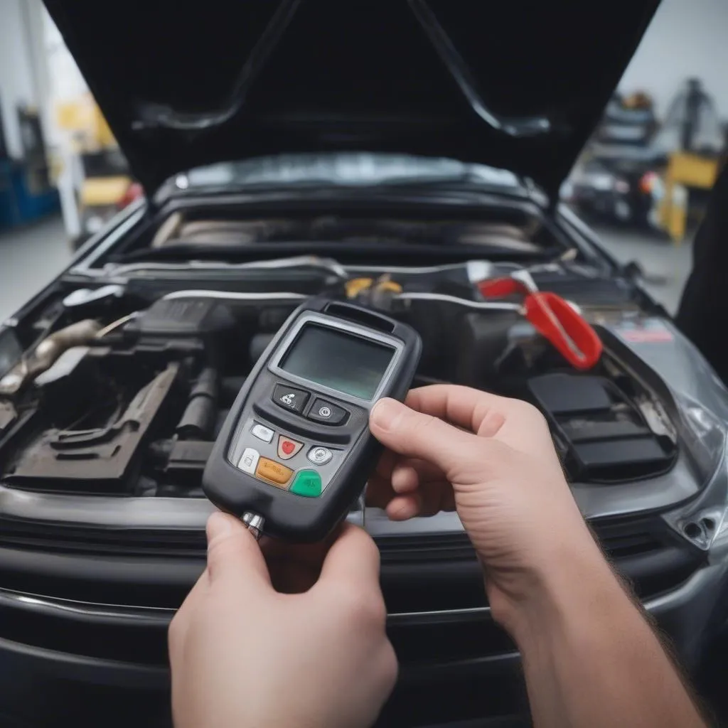 Car key reprogramming by a mechanic