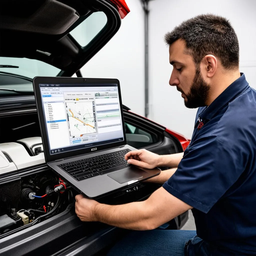 Mechanic Using VCDS Software