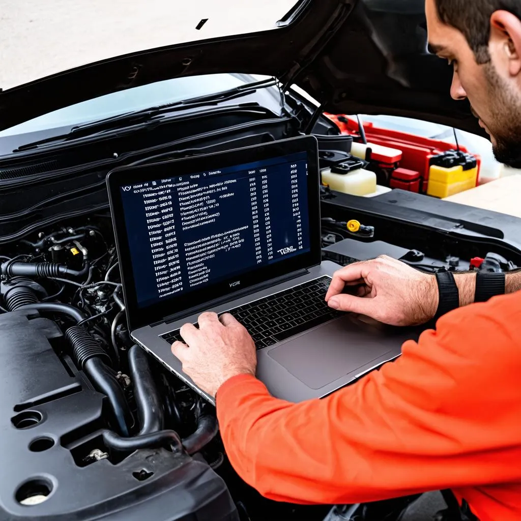 Mechanic Using VCDS