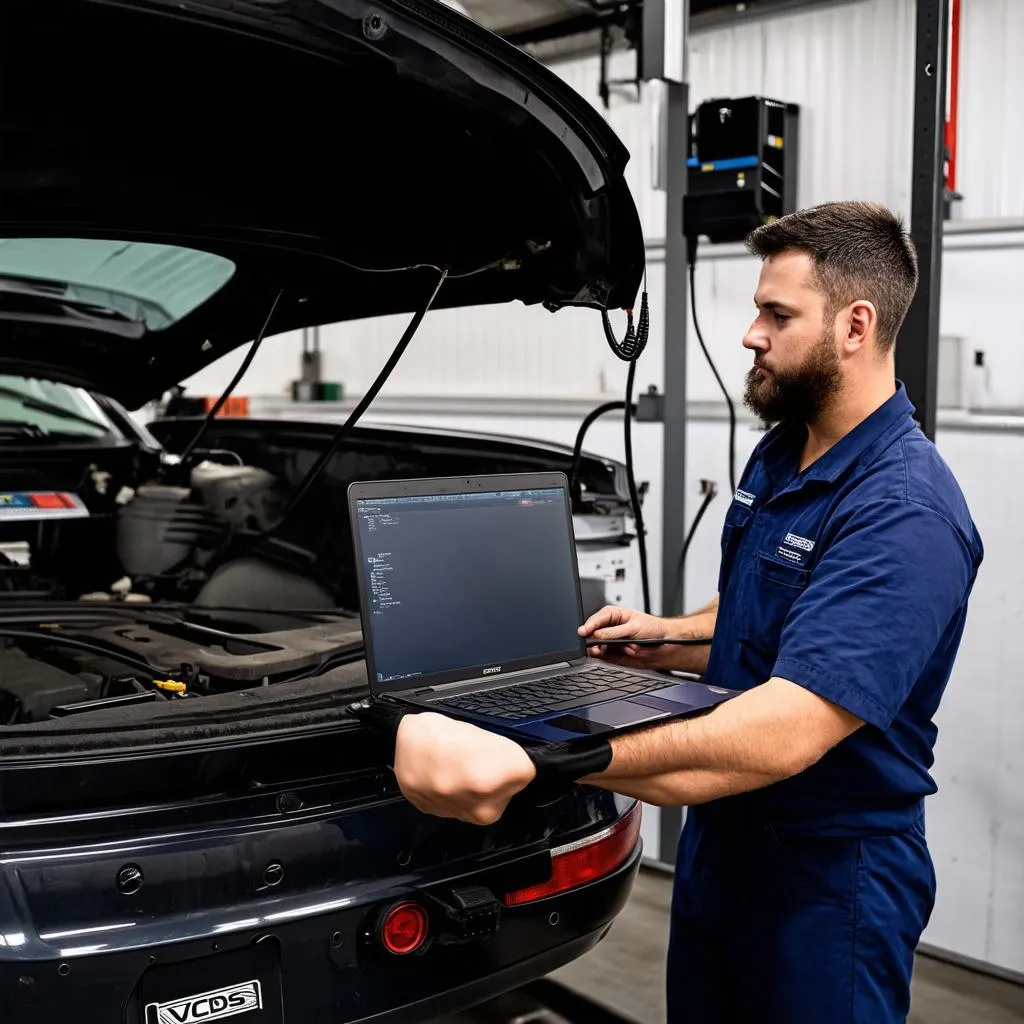 Mechanic Using VCDS