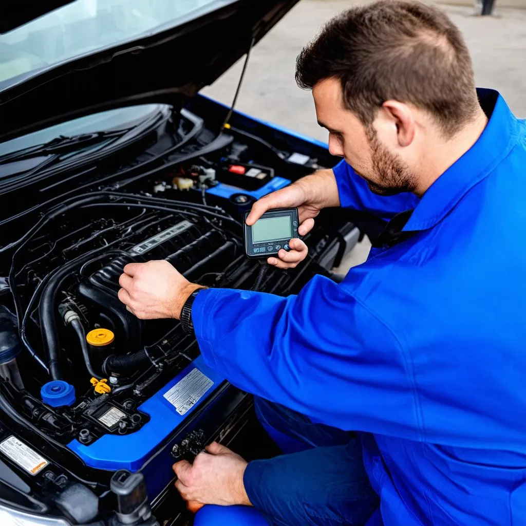 Mechanic Using VCDS