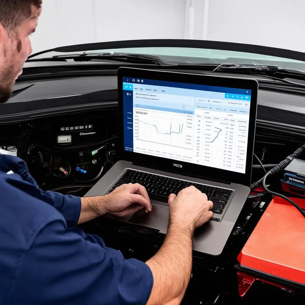 Mechanic Using VCDS