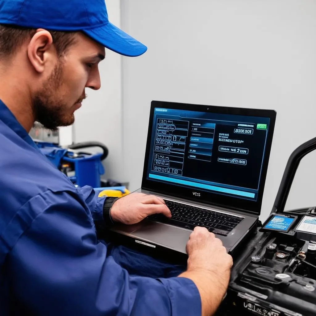 Mechanic Using VCDS