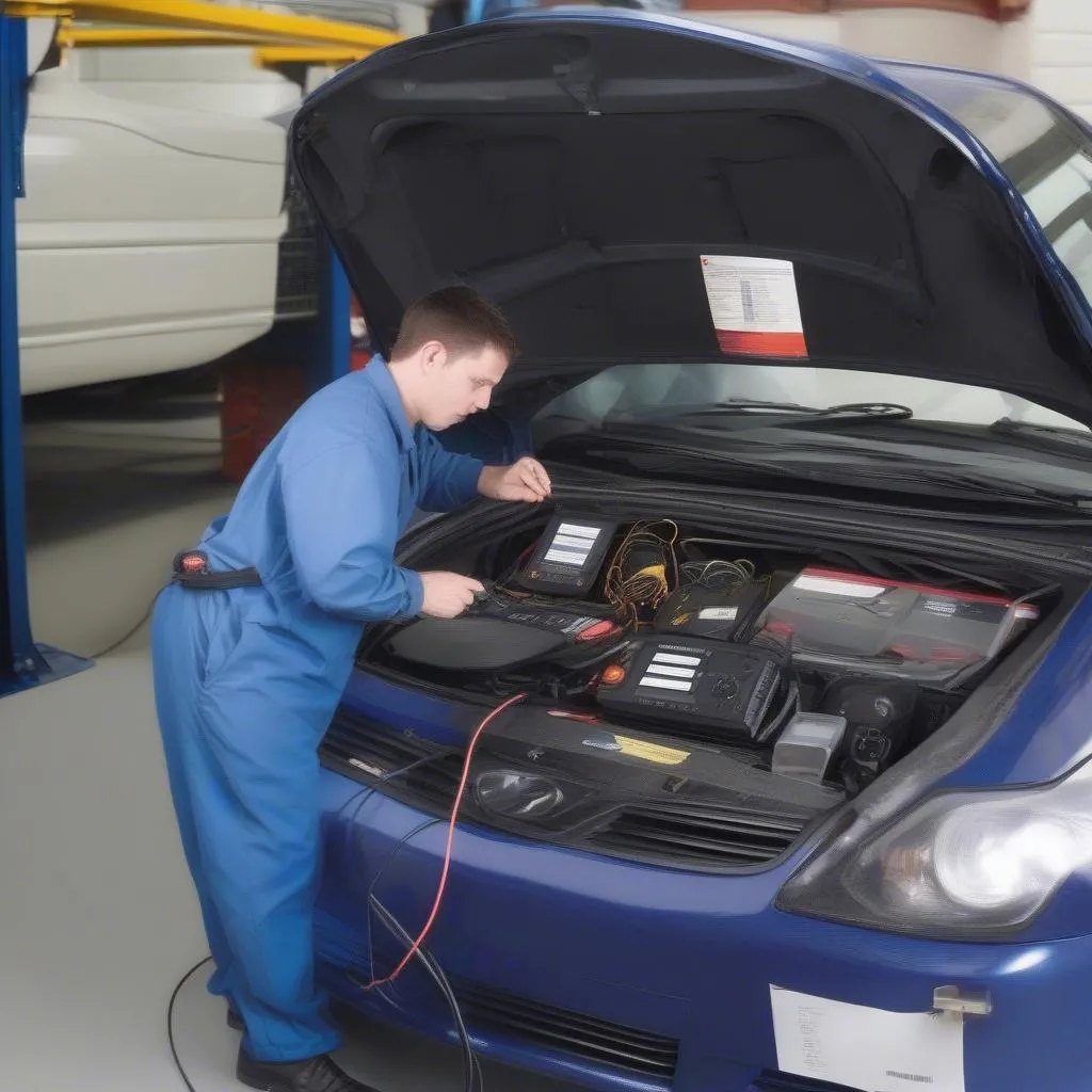 Mechanic Using VCDS