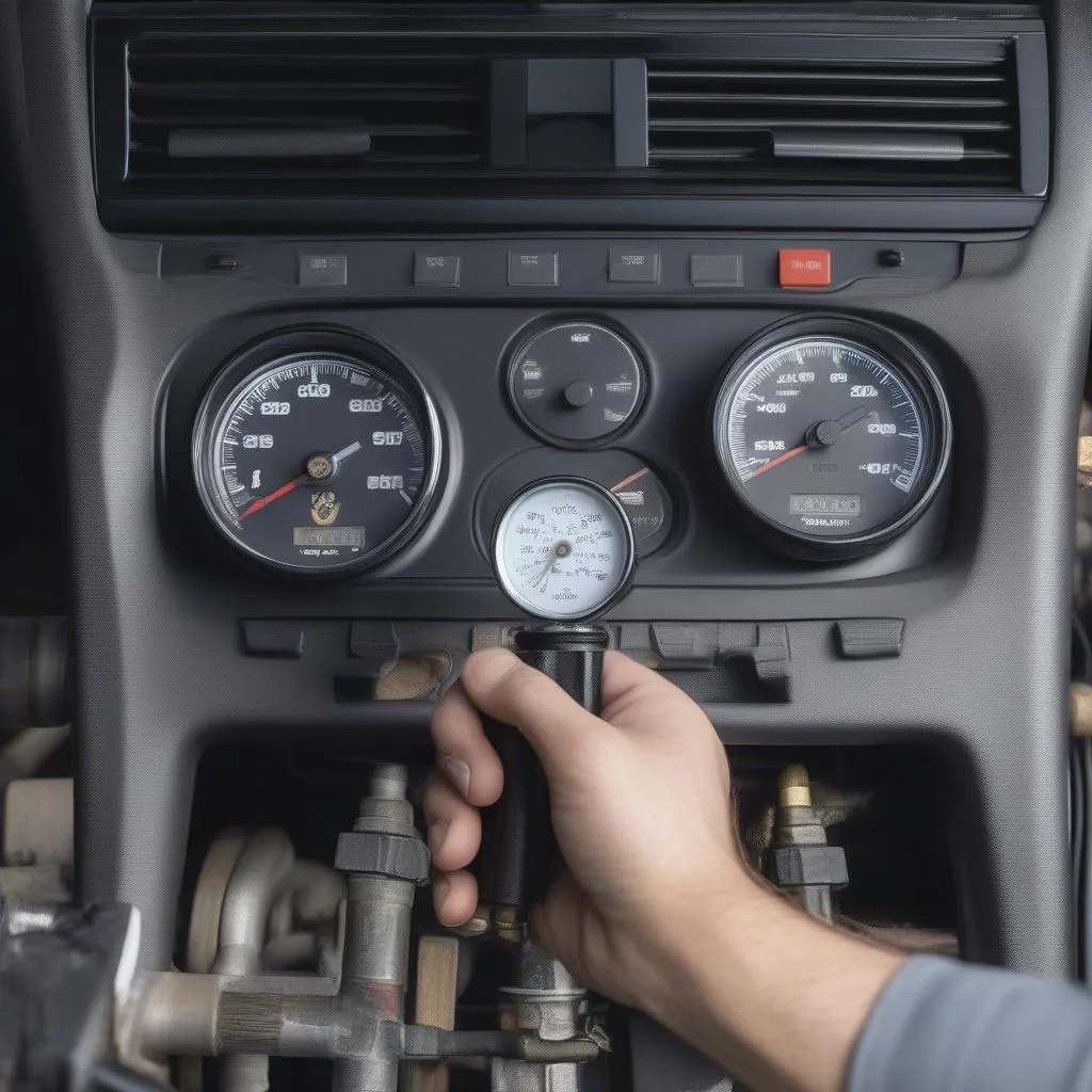 Mercedes AC Pressure Check