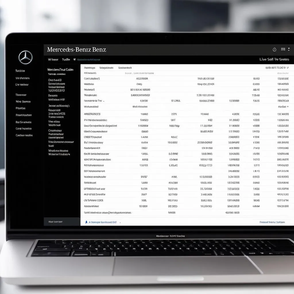 Mercedes Benz Diagnostic Software Interface