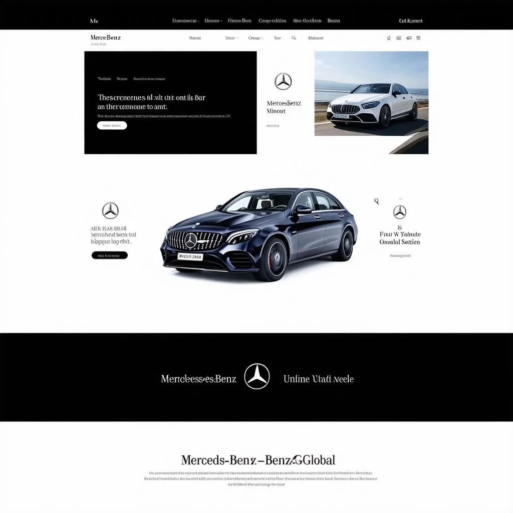 Mercedes-Benz Website Homepage