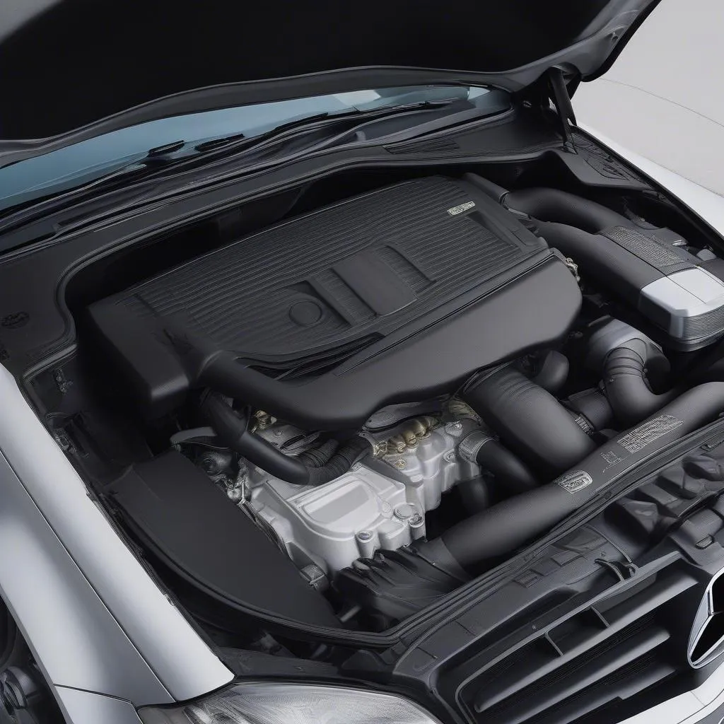 mercedes-c320-engine-bay