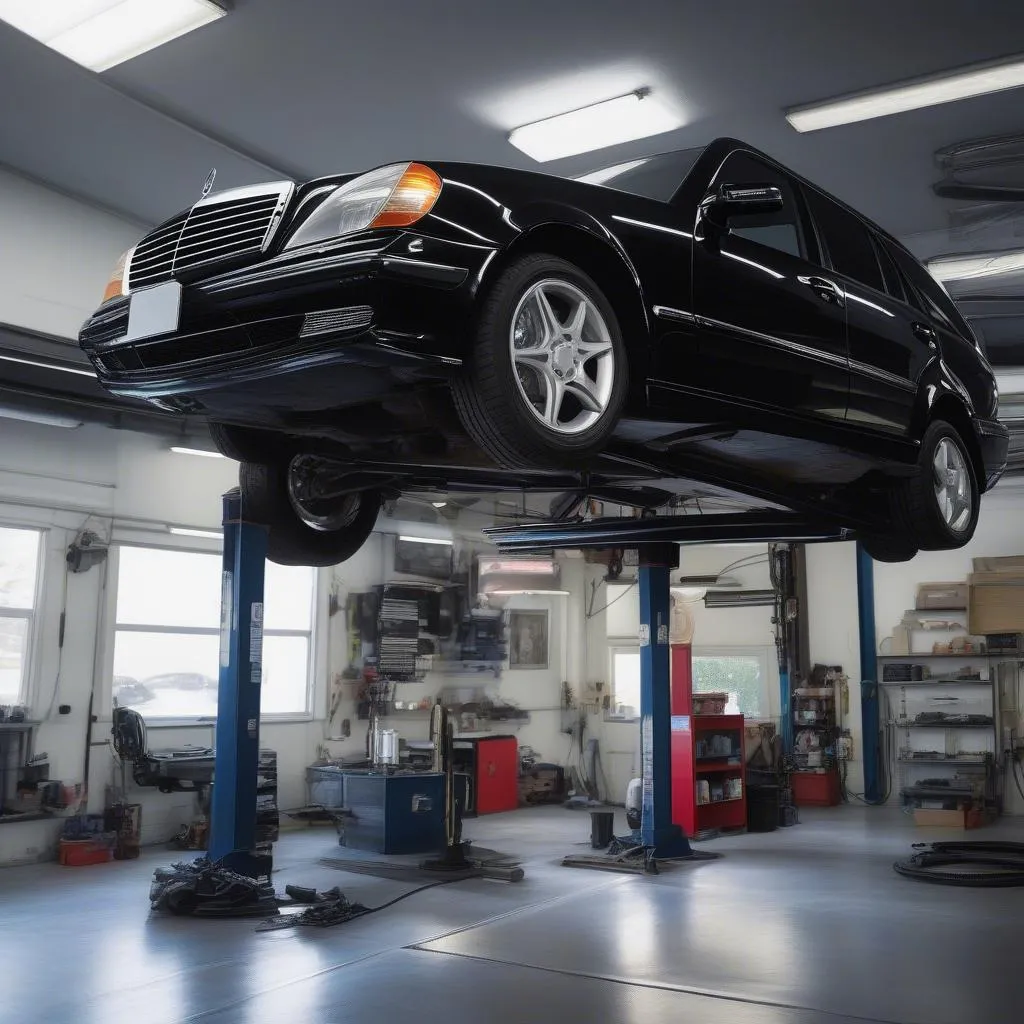 Specialized Lift for Mercedes Repair