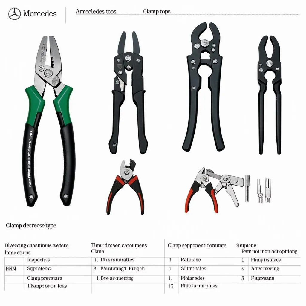 Mercedes Clamp Tool Types