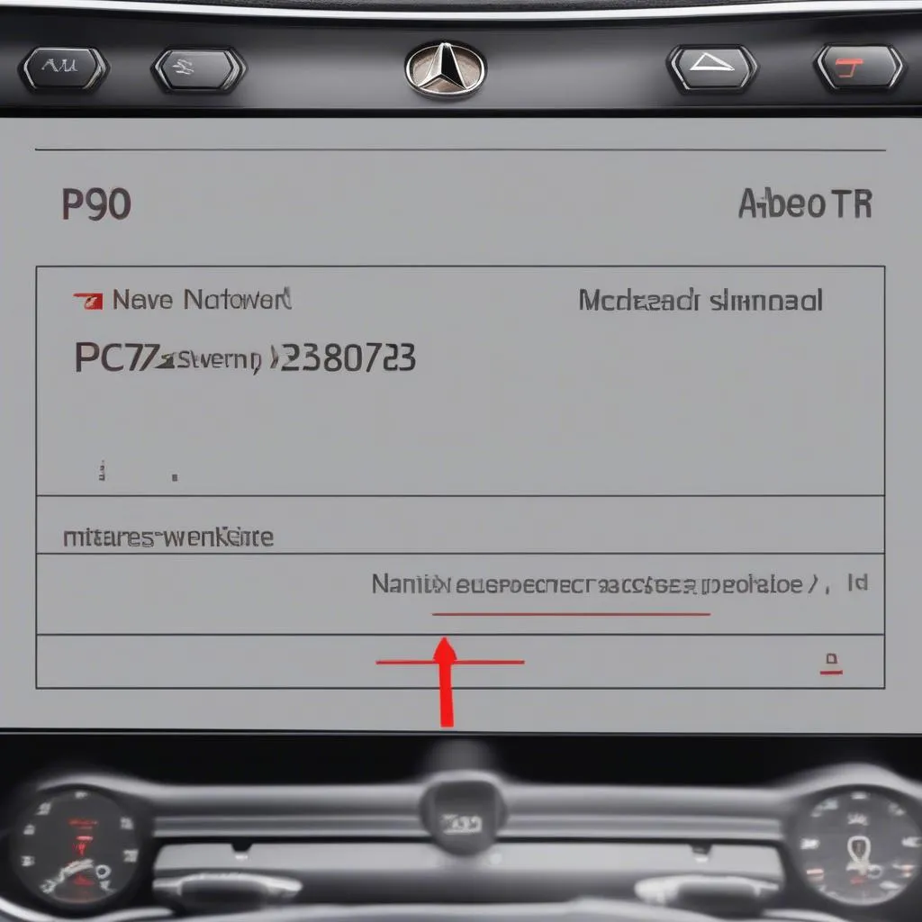 Mercedes Dashboard P0730 Code