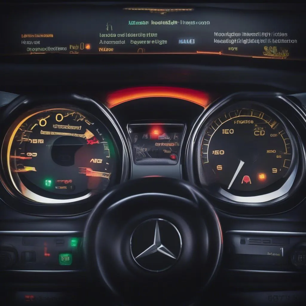 Mercedes Dashboard Warning Lights