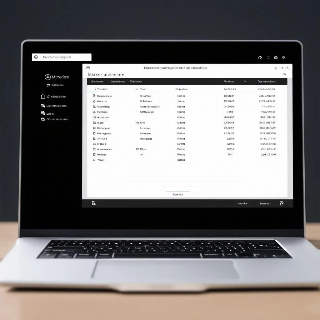 Mercedes Diagnostic Software Interface