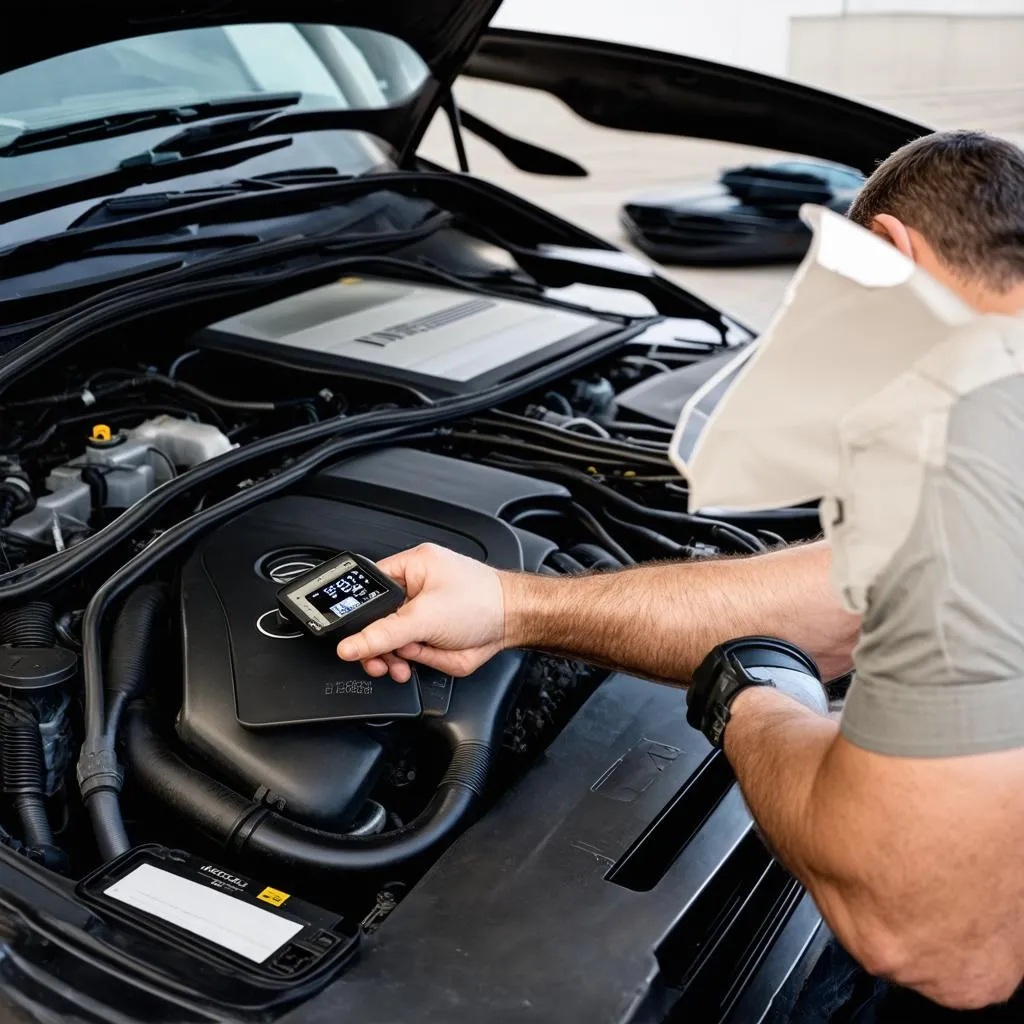 Mercedes Diagnostics Tool in Action