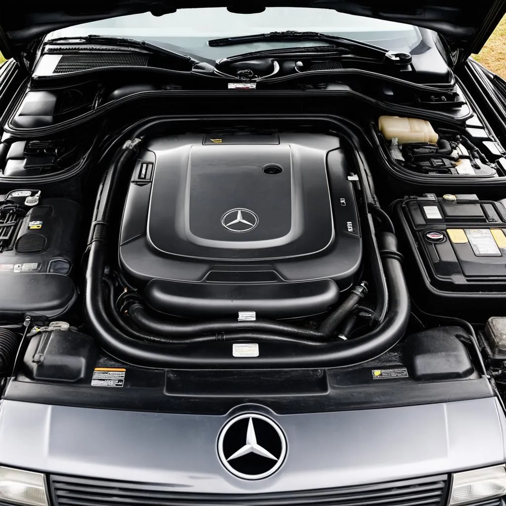 Mercedes E420 Engine Bay