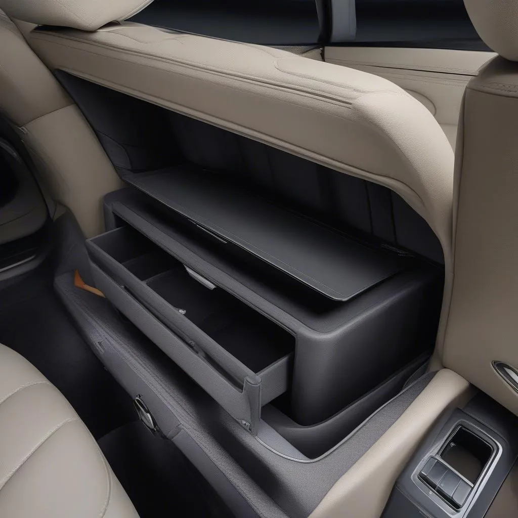 Mercedes E500 Rear Seat Storage