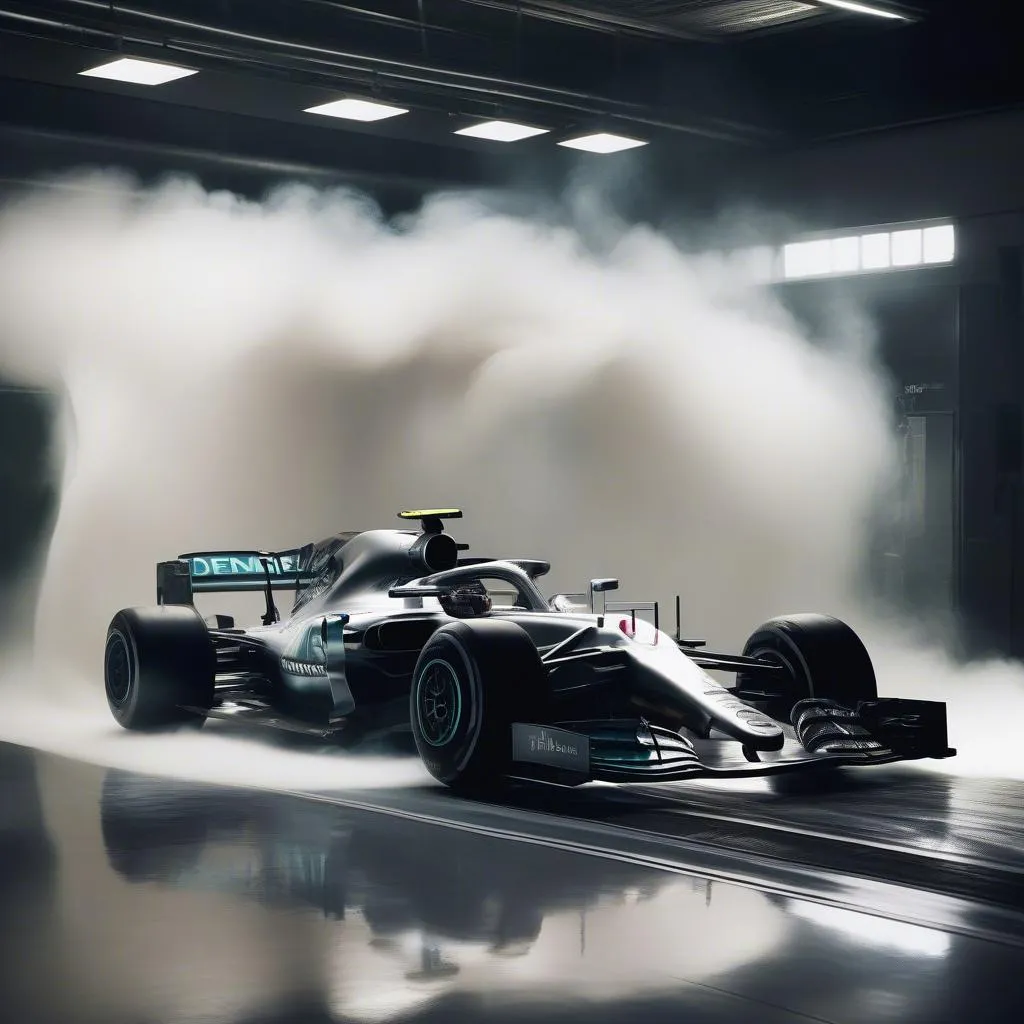 Mercedes F1 Car Wind Tunnel