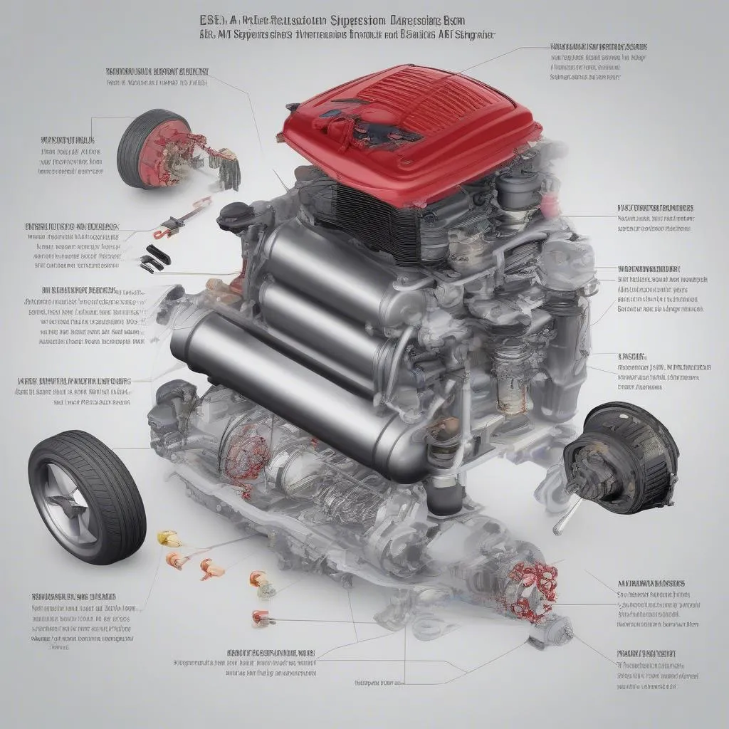 Mercedes GL550 Air Suspension Diagram