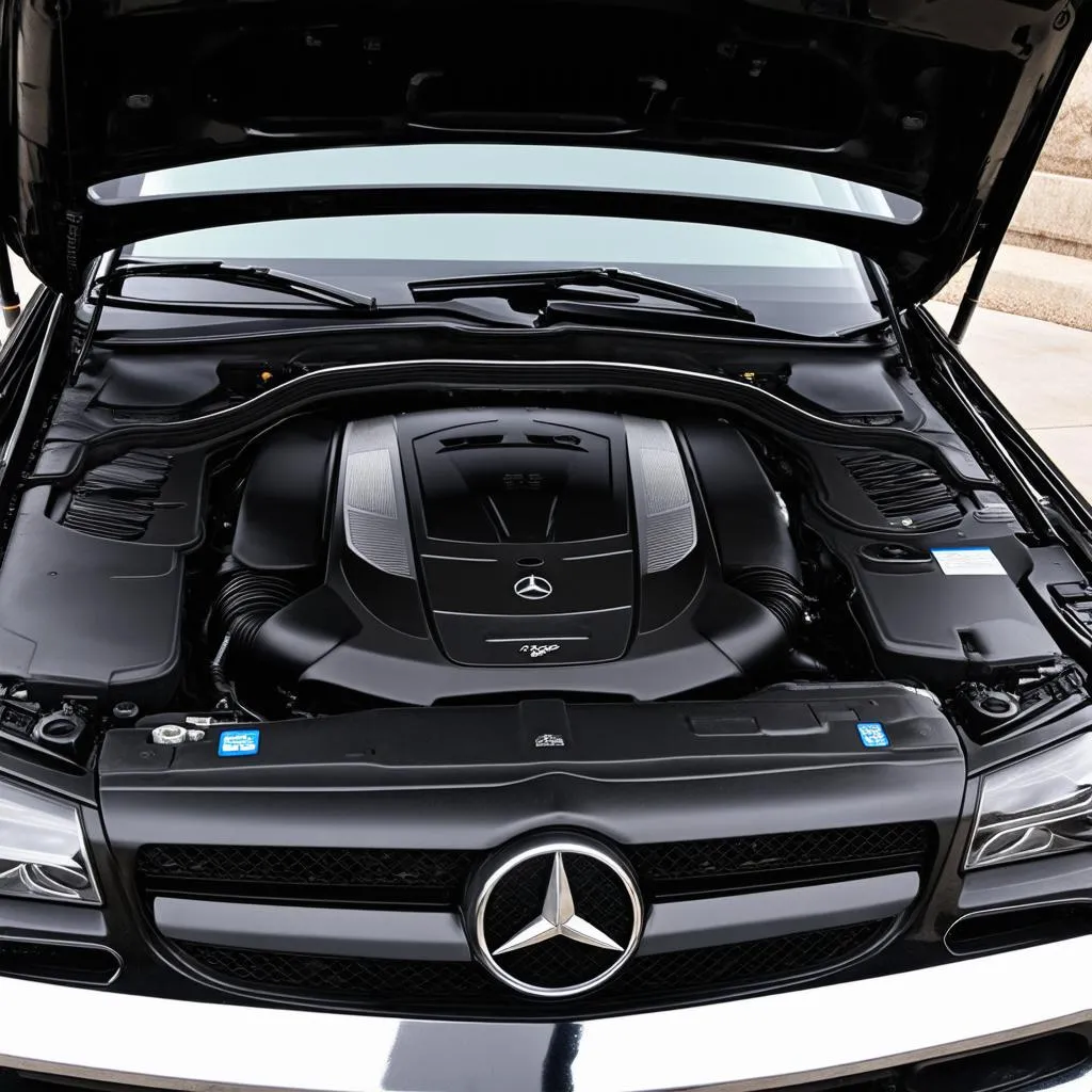 Open Mercedes Hood