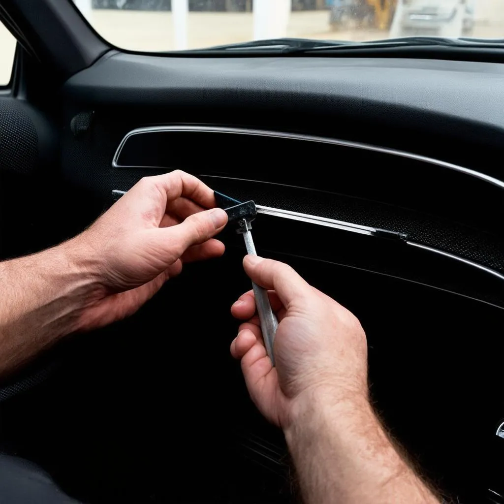 Removing Mercedes interior trim