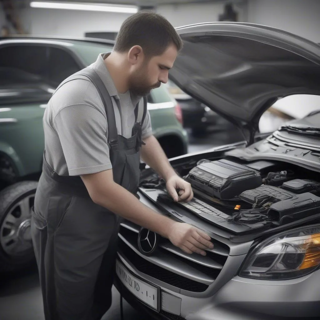 Mercedes mechanic diagnosis