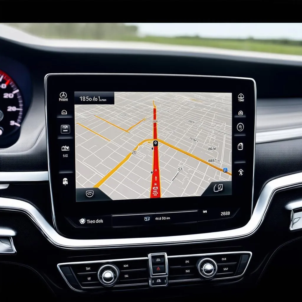 Mercedes Navigation Screen