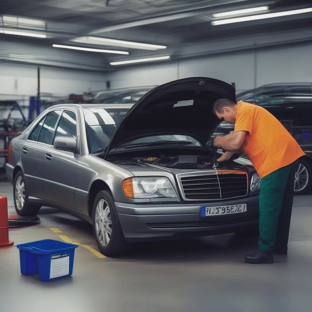 Replacing Mercedes parking sensor