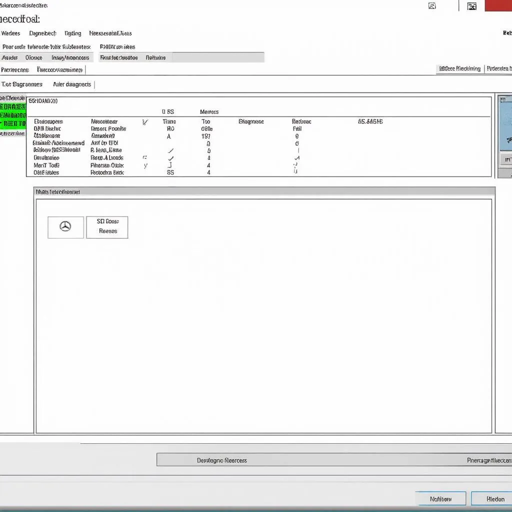 Mercedes SDS Tool Software Interface