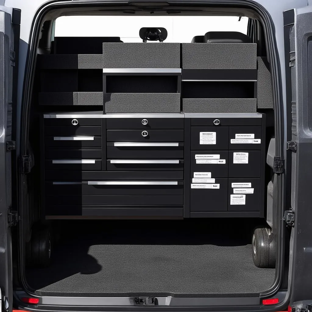 Mercedes Sprinter Tool Box Organization