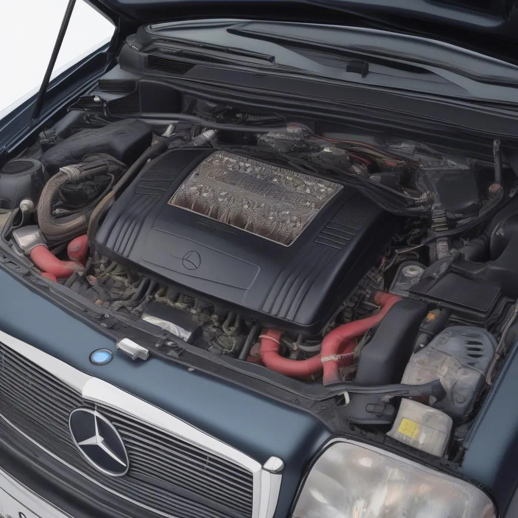 Mercedes W124 Engine Bay