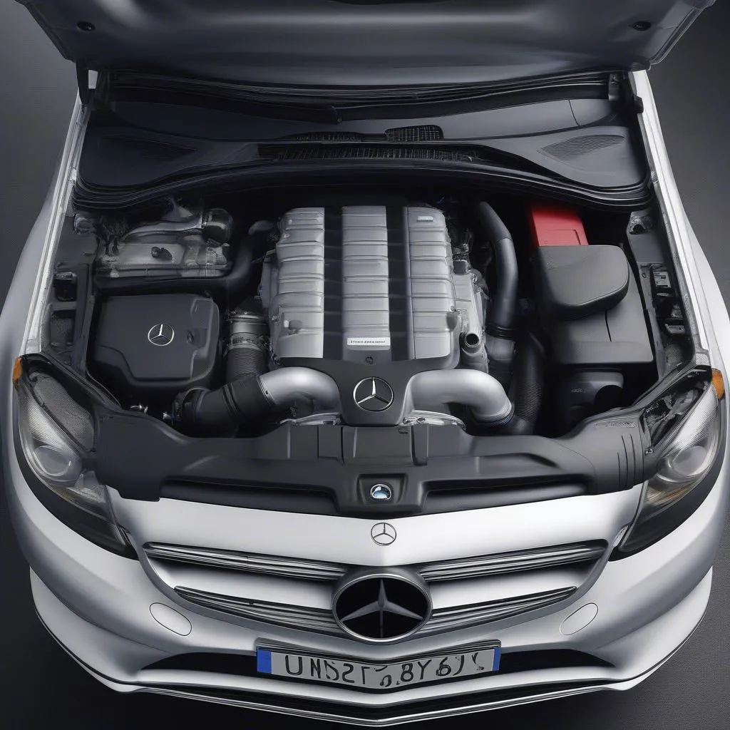 Mercedes W203 Engine Bay