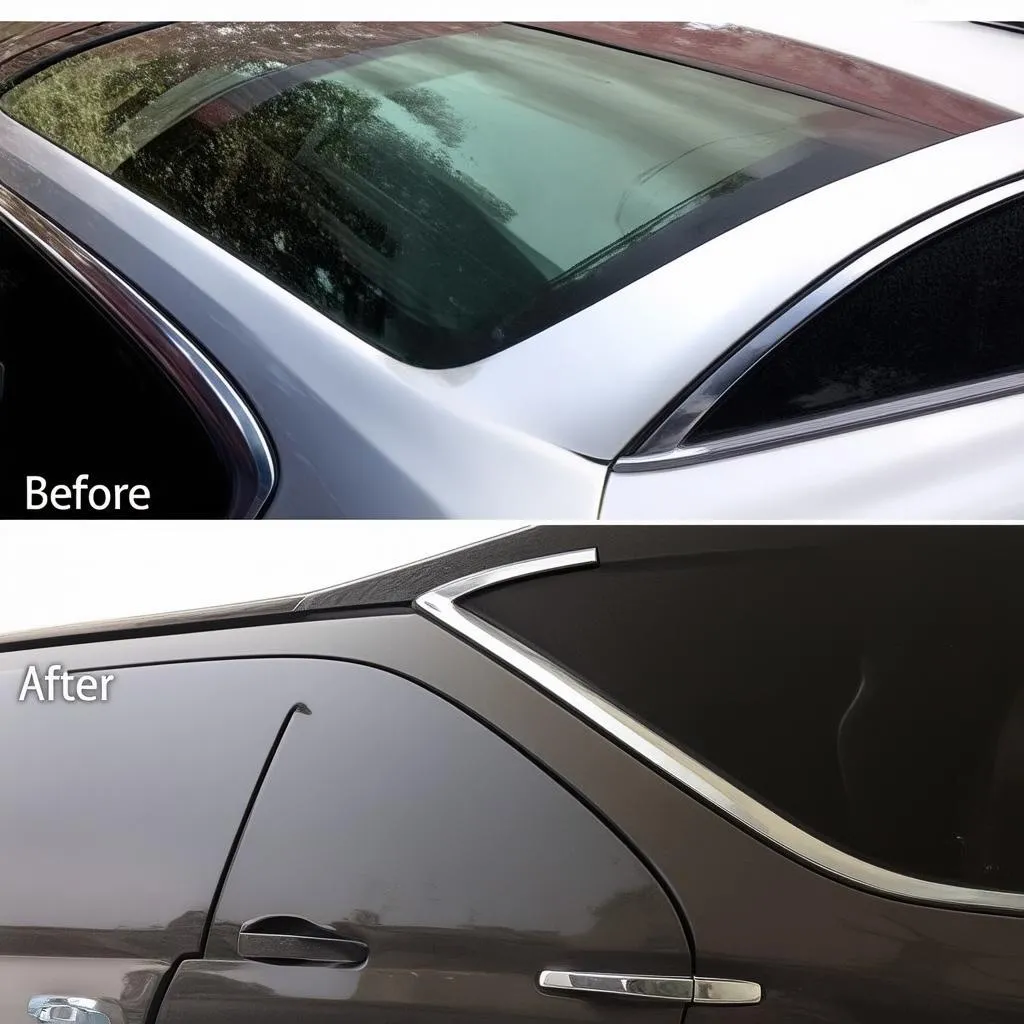 Mercedes Window Trim Before &amp; After