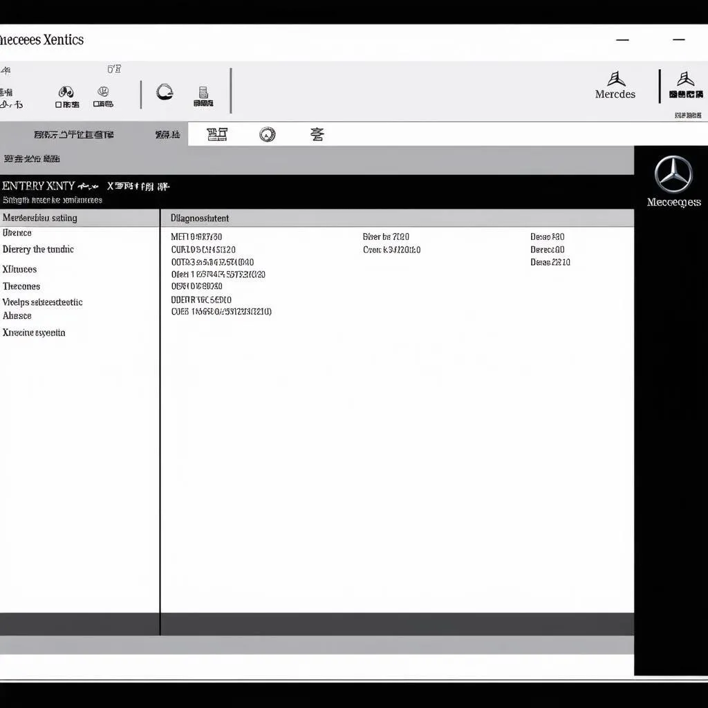 Mercedes XENTRY Software