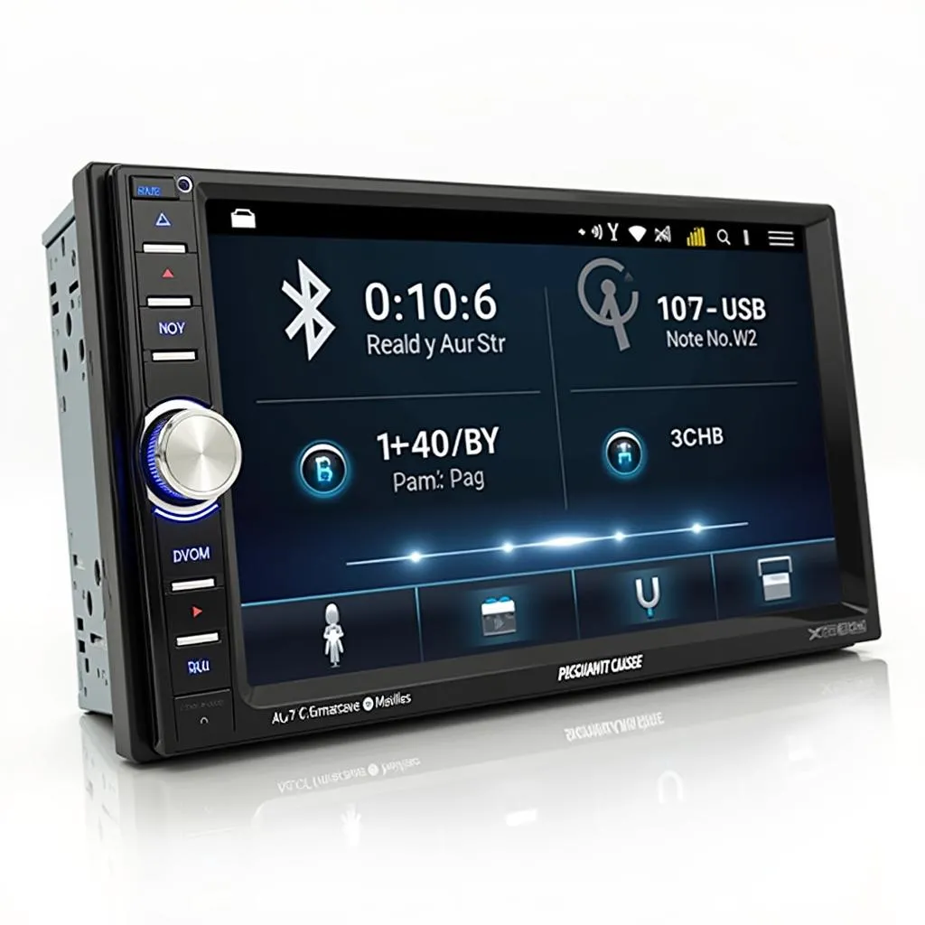 Modern Car Radio with Bluetooth Connectivity