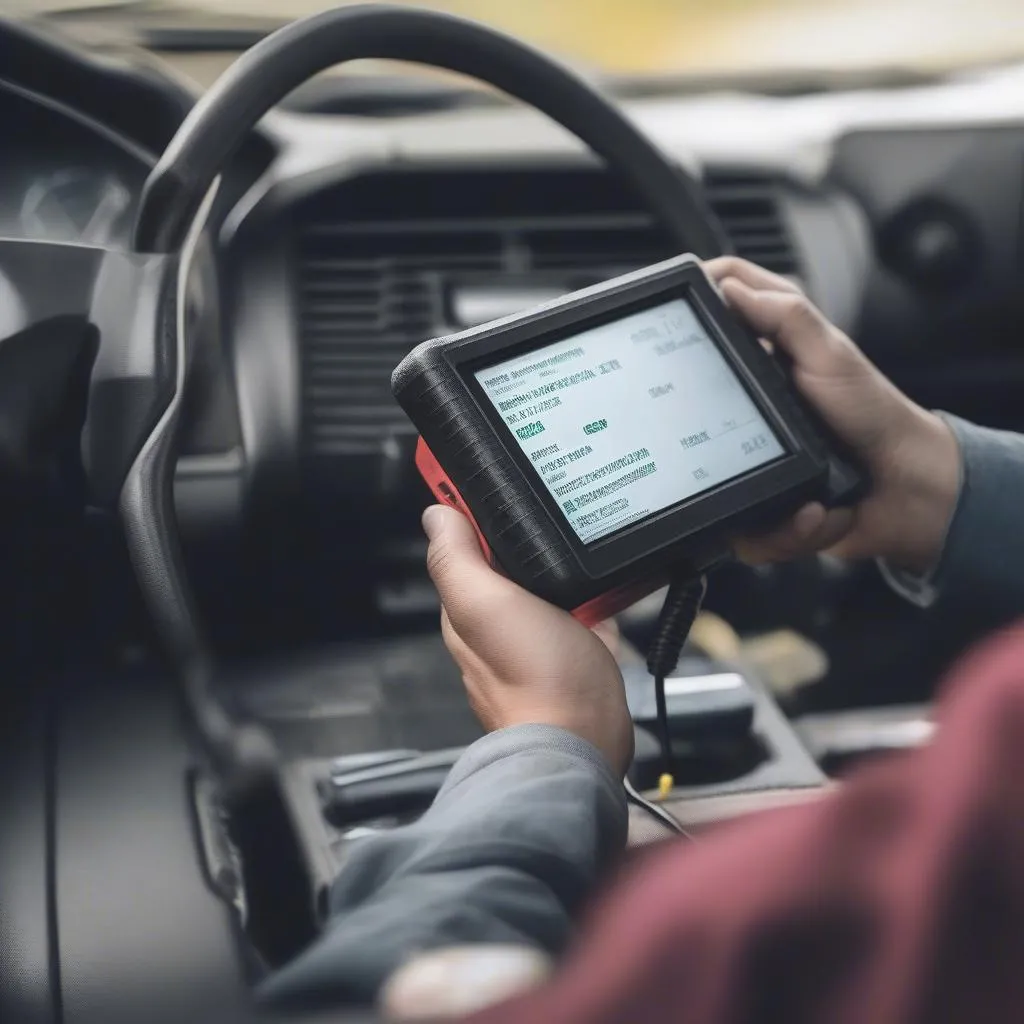 OBD2 Scanner in Use