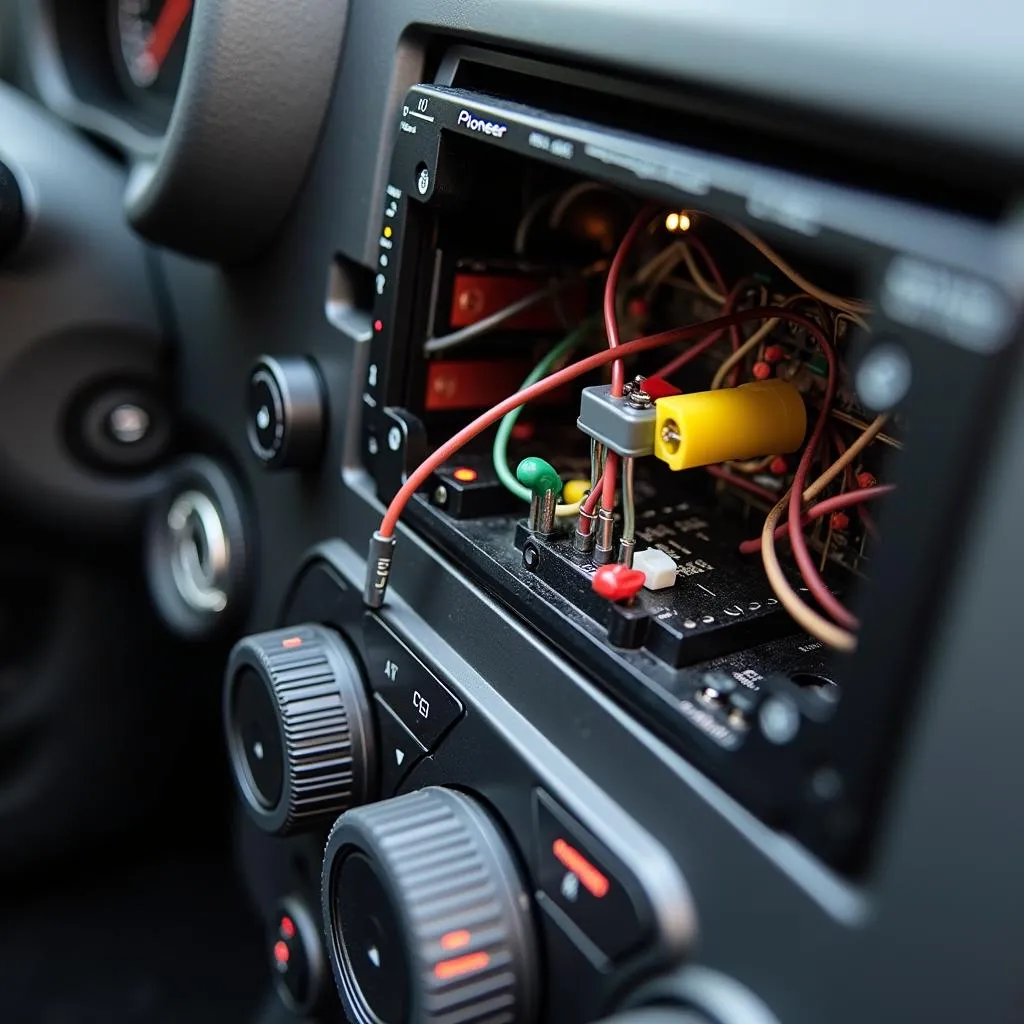 Pioneer DAB Bluetooth car radio wiring diagram