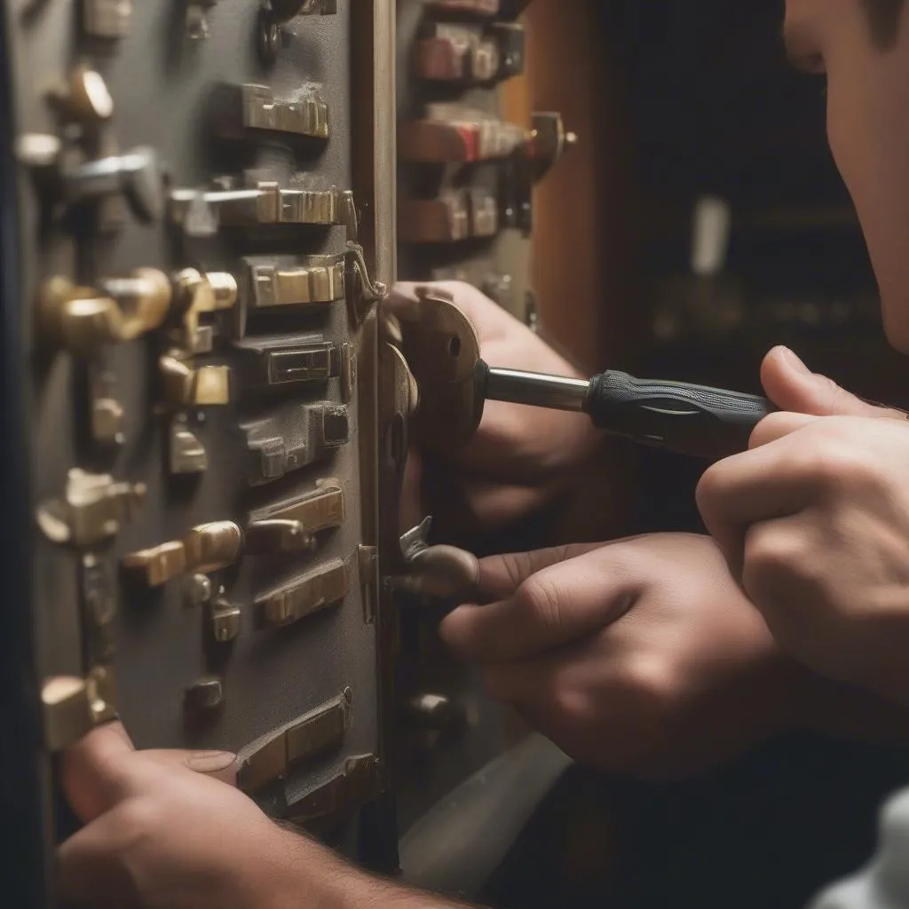 Locksmith Opening a Game Case