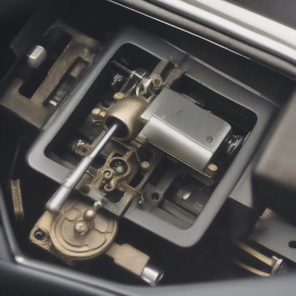 Mercedes R107 Door Lock Mechanism