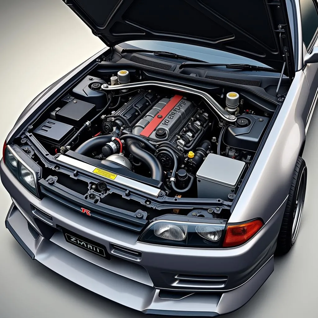 R32 Nissan Skyline GT-R Engine Bay