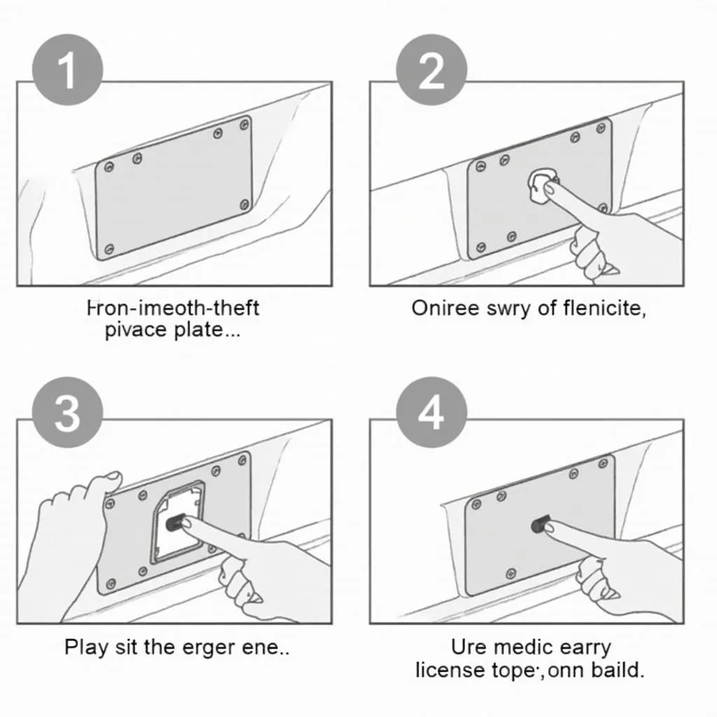 Removing an Anti-theft License Plate Screw