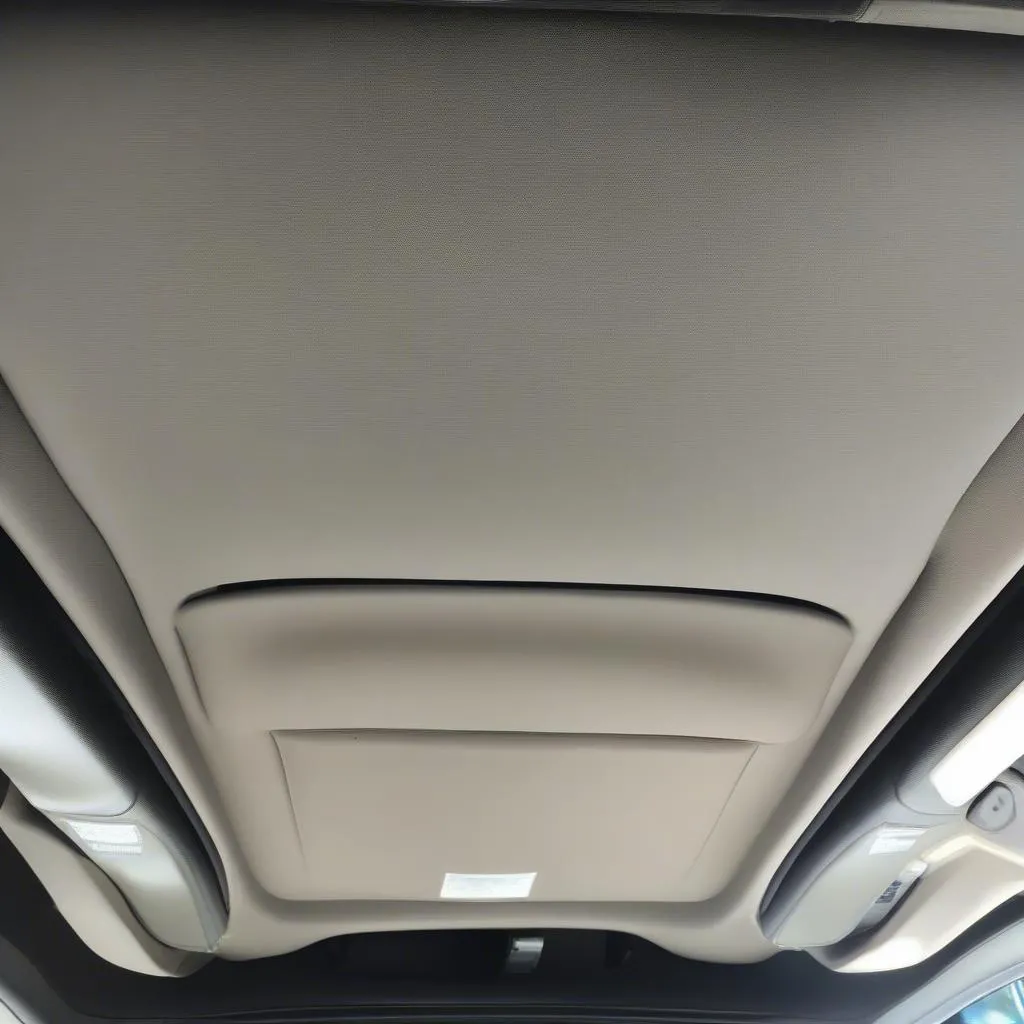 Repaired Car Headliner