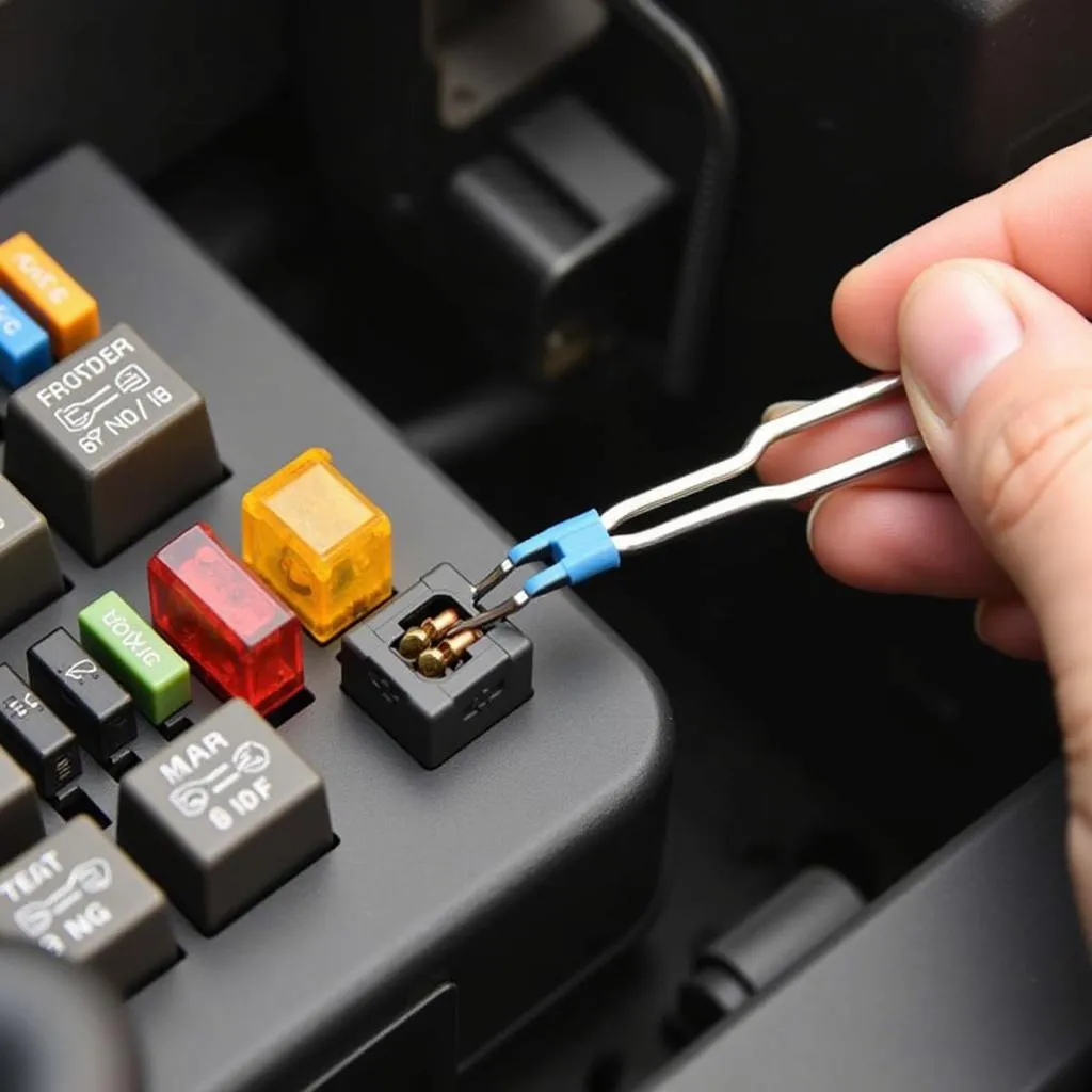 Replacing a Blown Fuse in a Nissan Car Radio