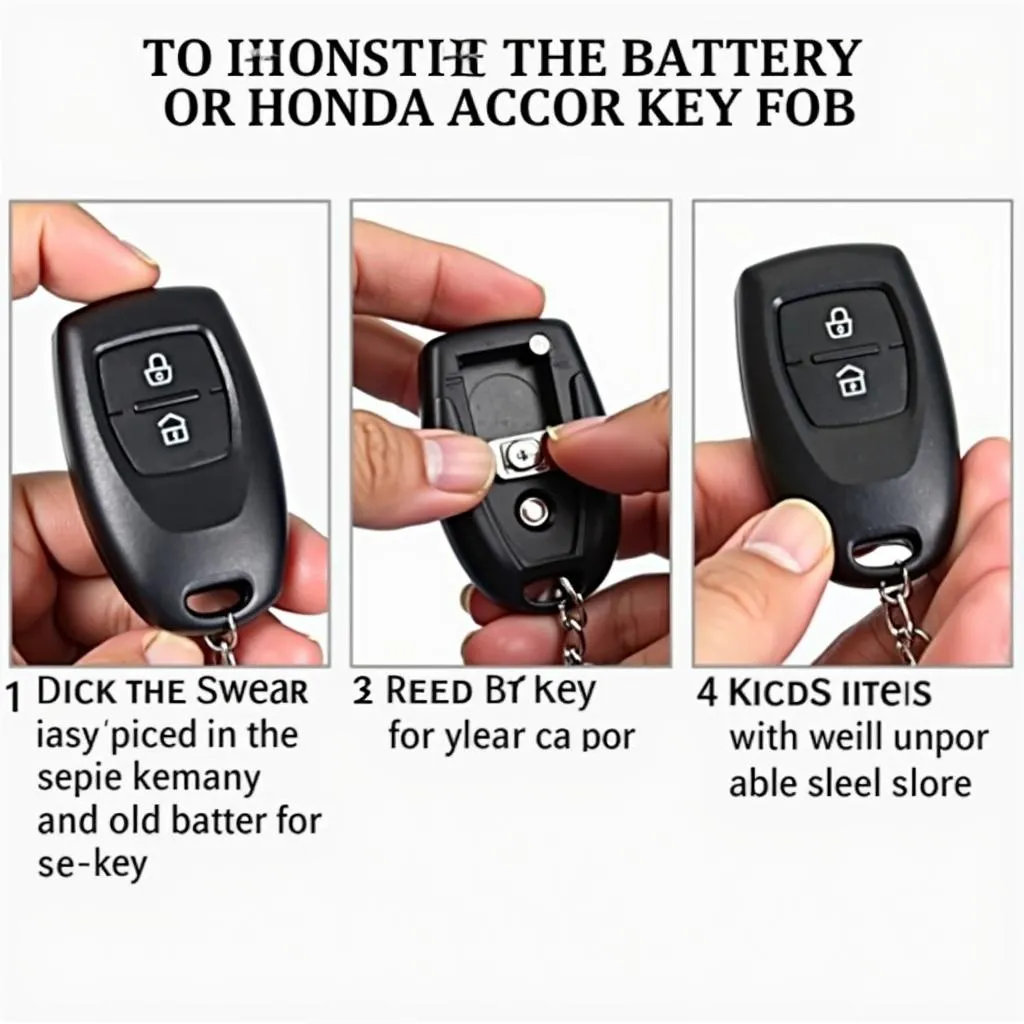 Replacing the battery in a Honda Accord key fob