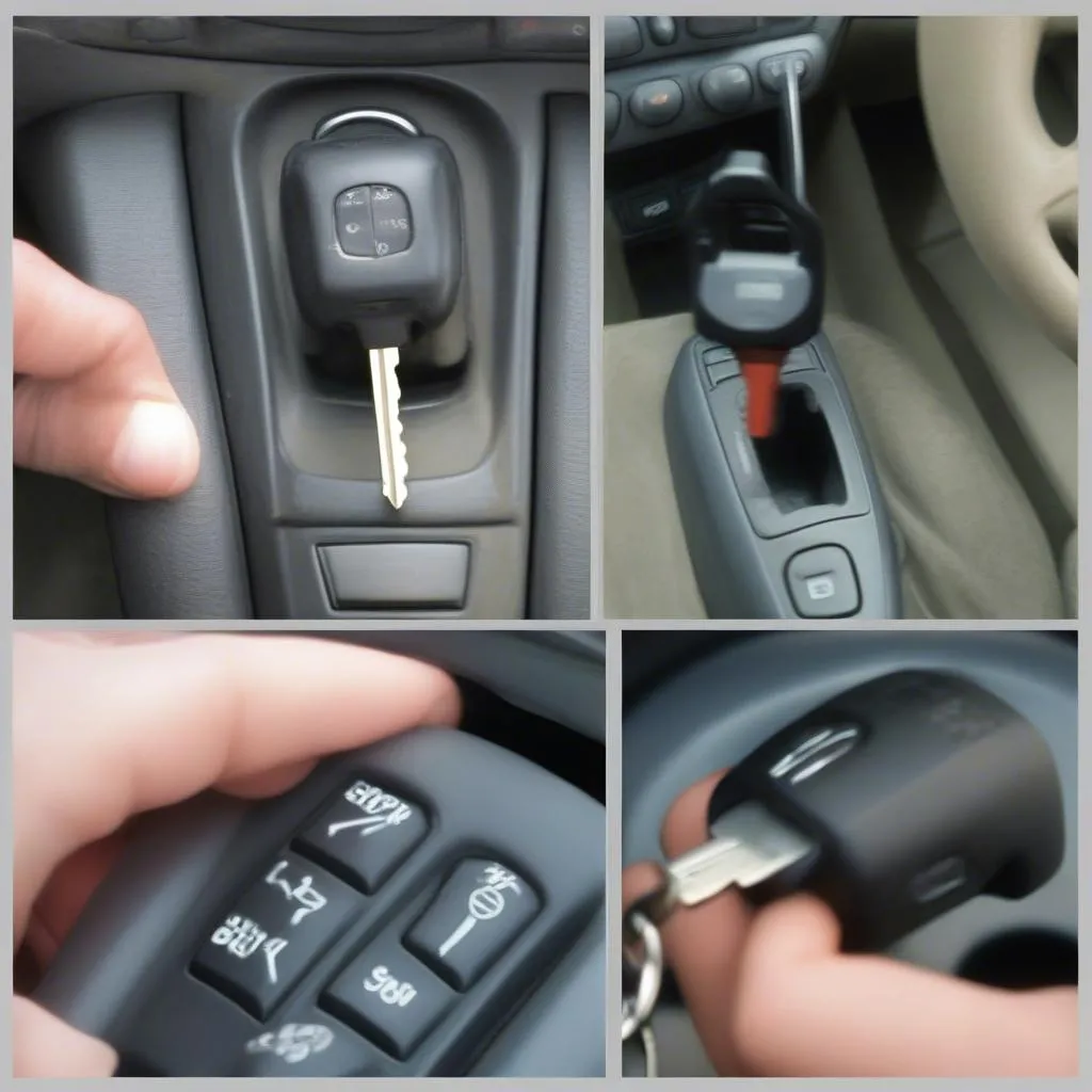 Resetting the anti-theft system using the key in the ignition